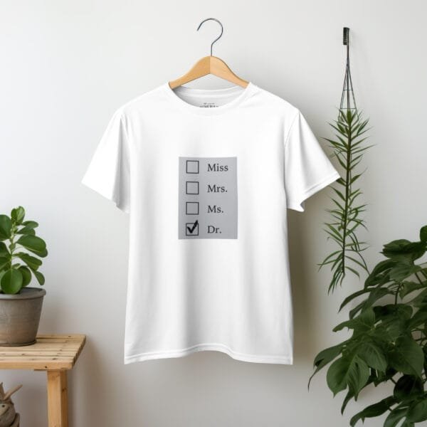 All-Day Comfort White Tee for Doctors & Healthcare Students